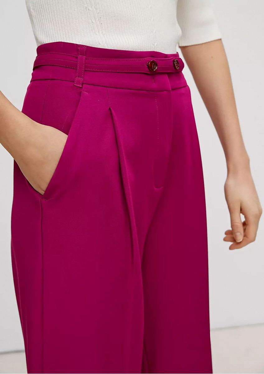 Женские темно-розовые брюки