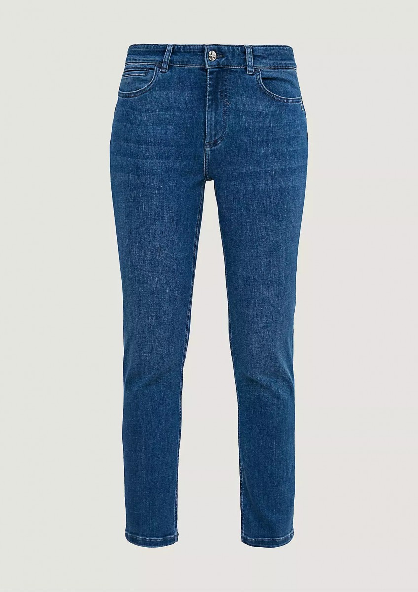 Женские темно-синие джинсы