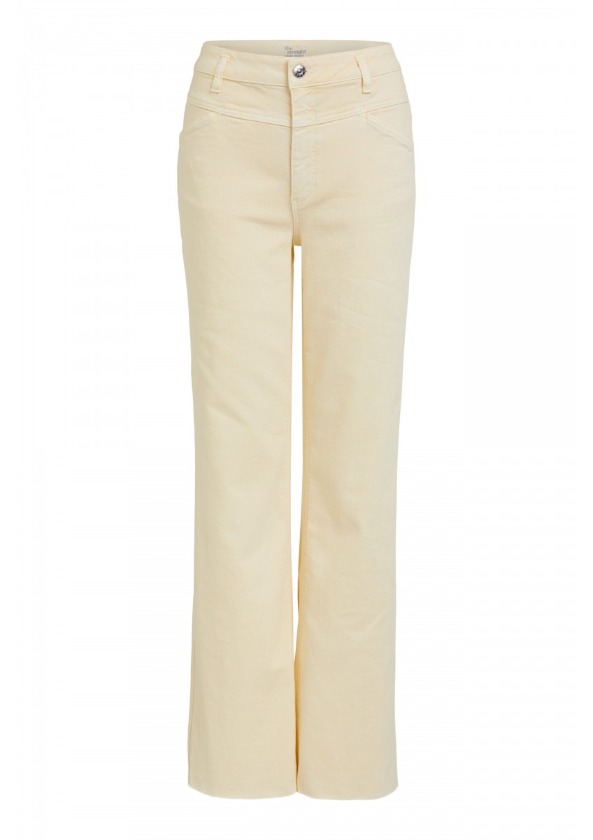 Женские прямые белые джинсы