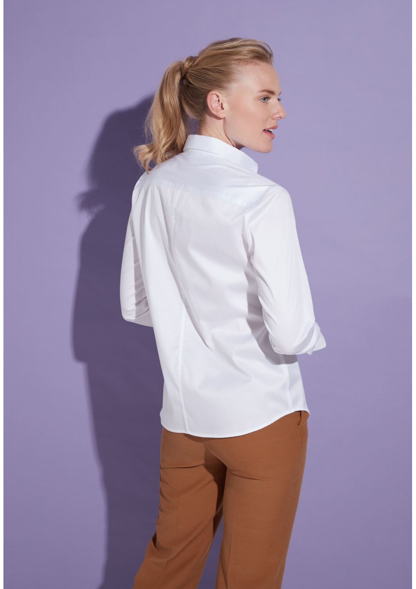 Женская белая блузка ETERNA