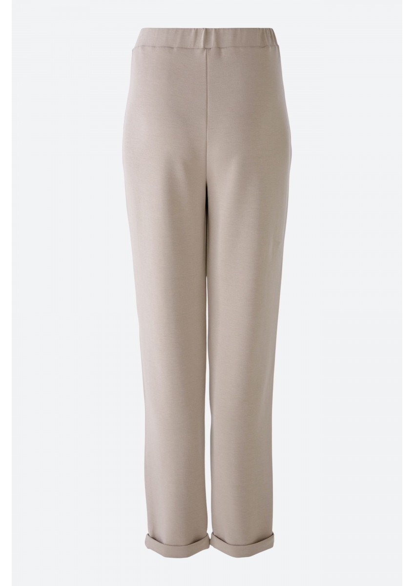 Женские светло-бежевые брюки в стиле джоггер