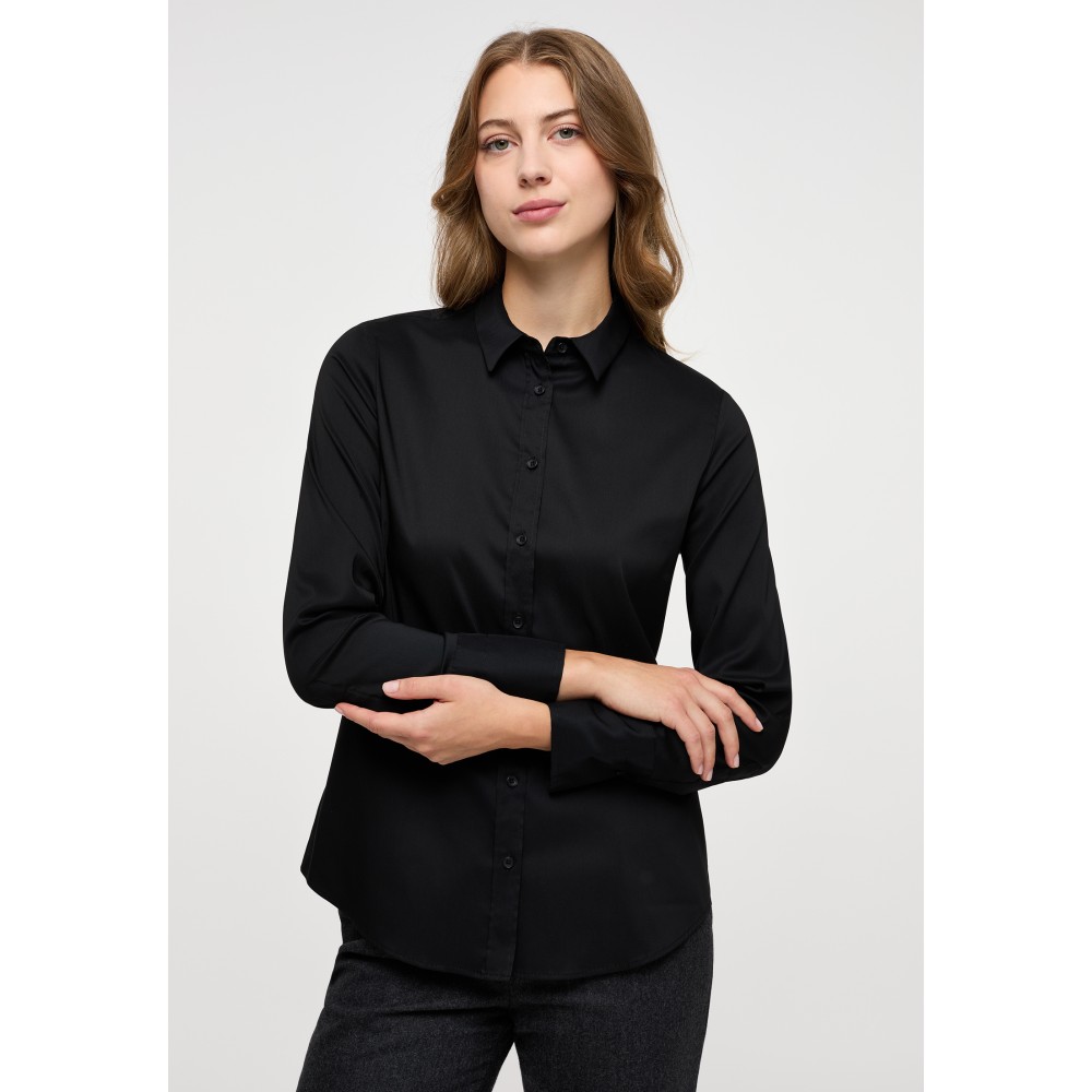 Женская черная блузка ETERNA