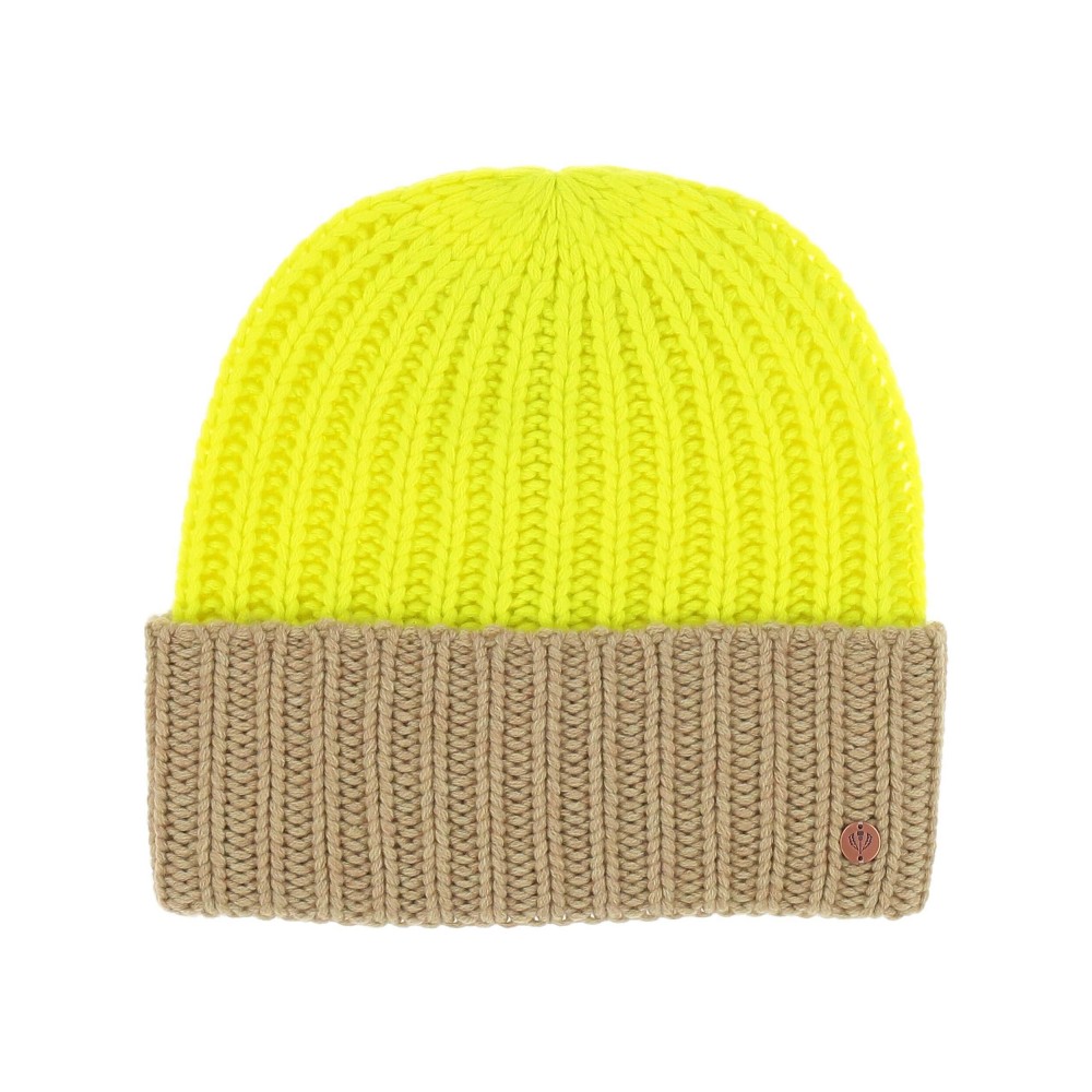 Женская жёлтая шапка