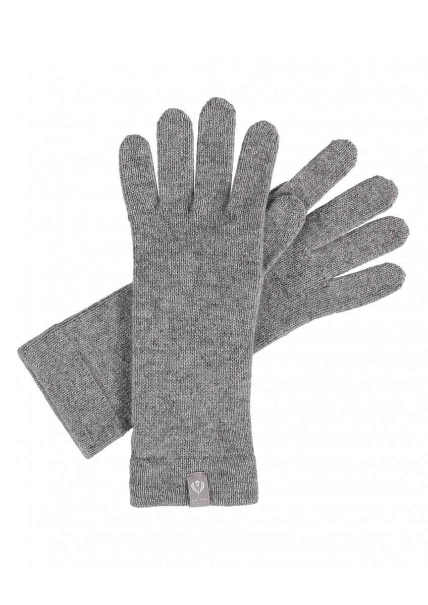 Женские серые перчатки