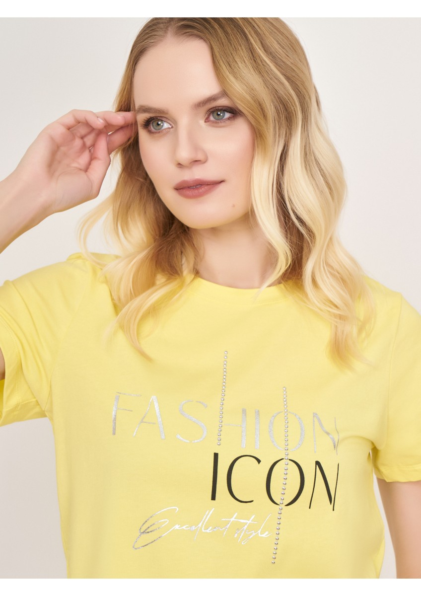 Женская лимонная футболка