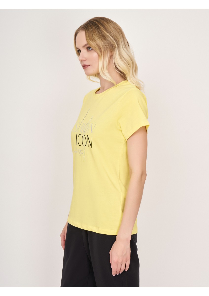 Женская лимонная футболка