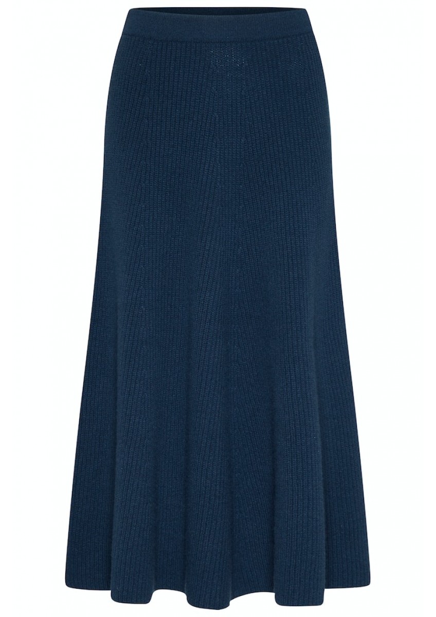 Женская темоно-синяя юбка