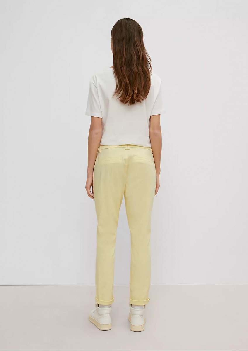 Женские светло-жёлтые брюки