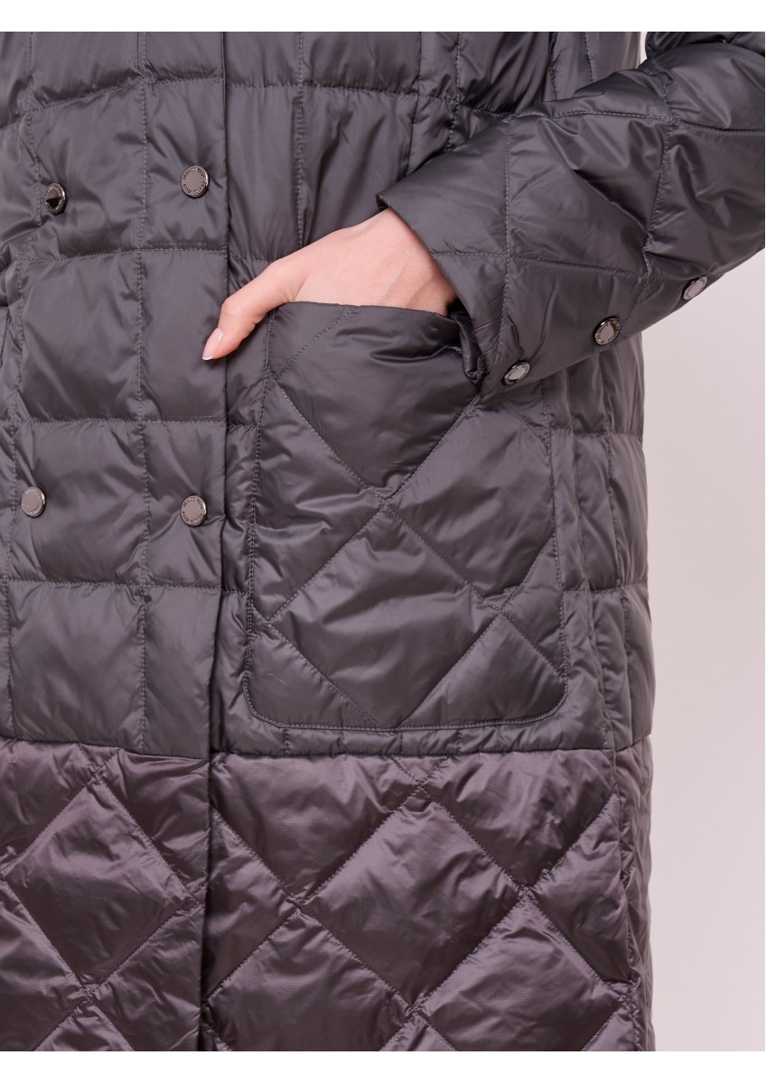 Женское темно-серое пальто Franco Vello