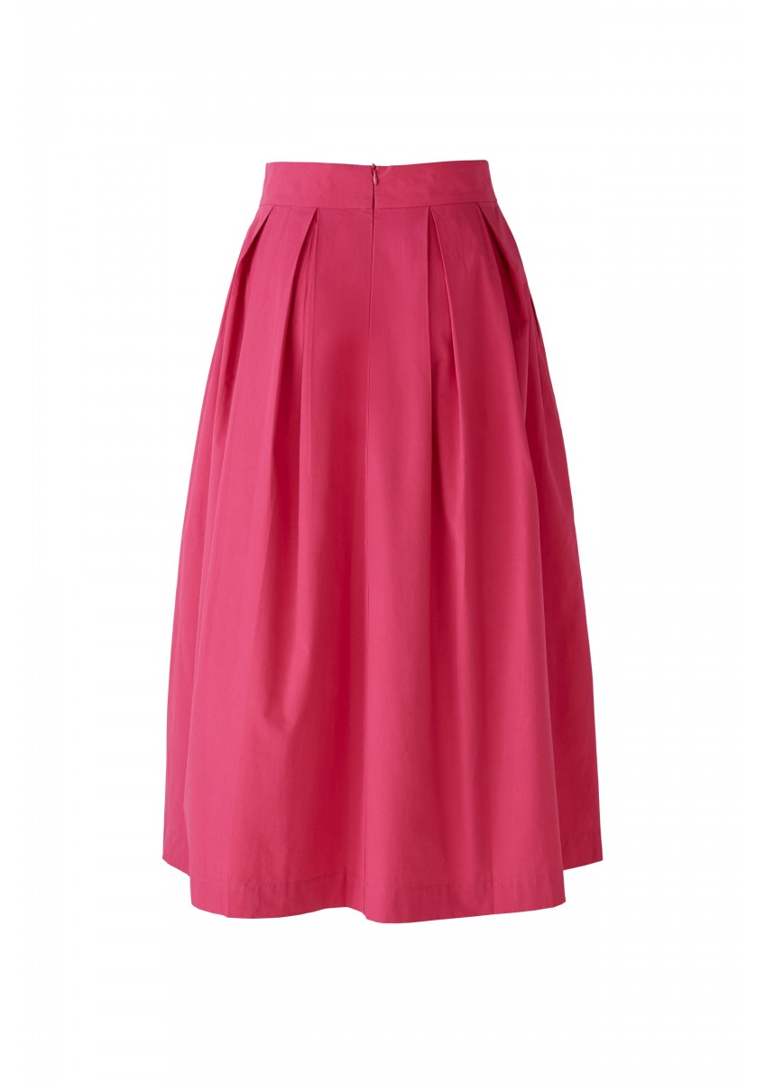 Женская розовая юбка миди 100% хлопок OUI
