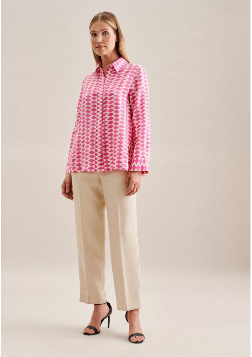 Женская розовая блуза Seidensticker