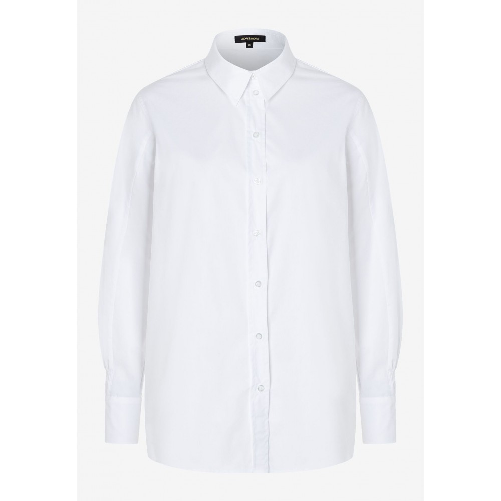 Женская белая блуза в полоску MORE & MORE
