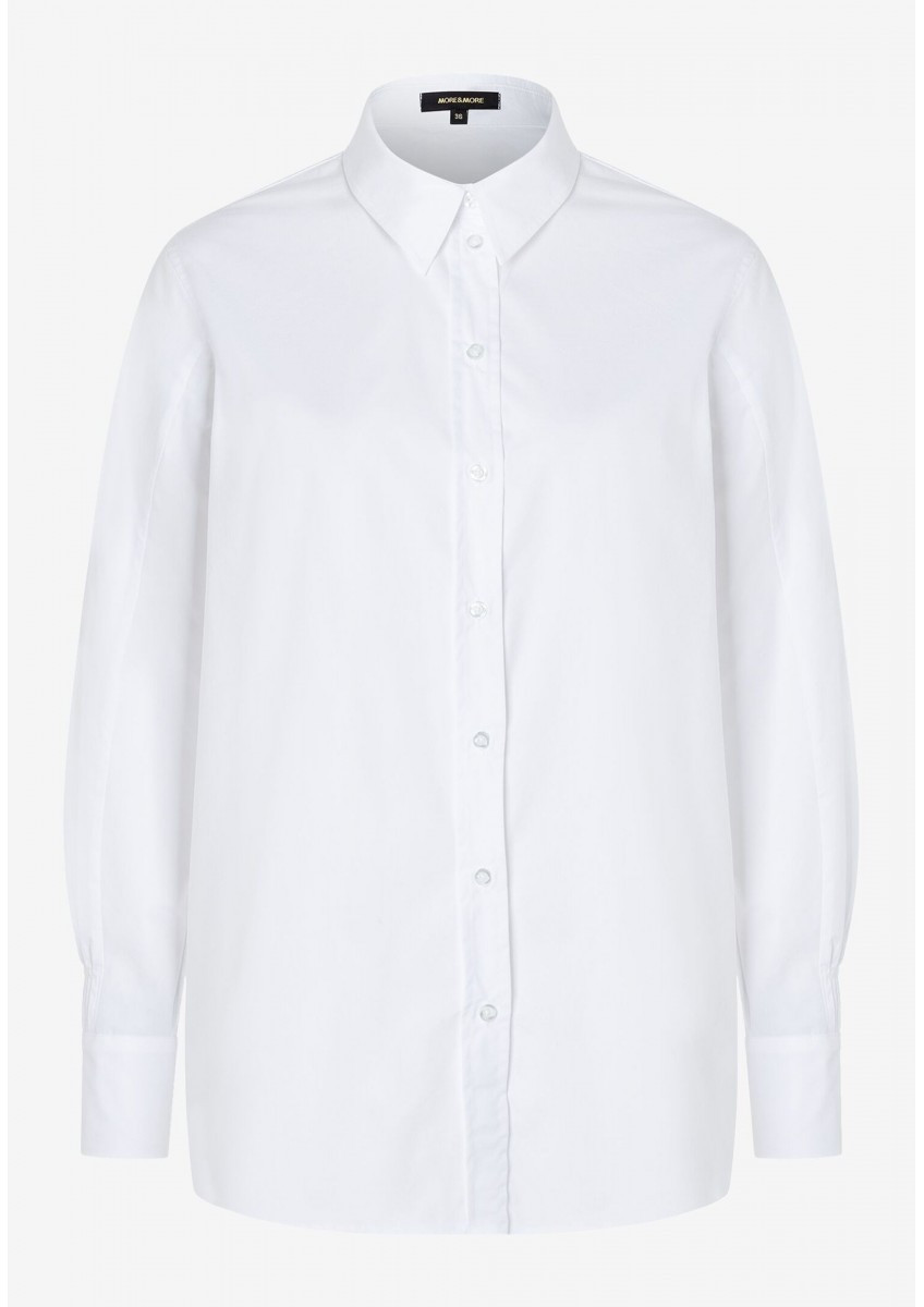 Женская белая блуза в полоску MORE & MORE