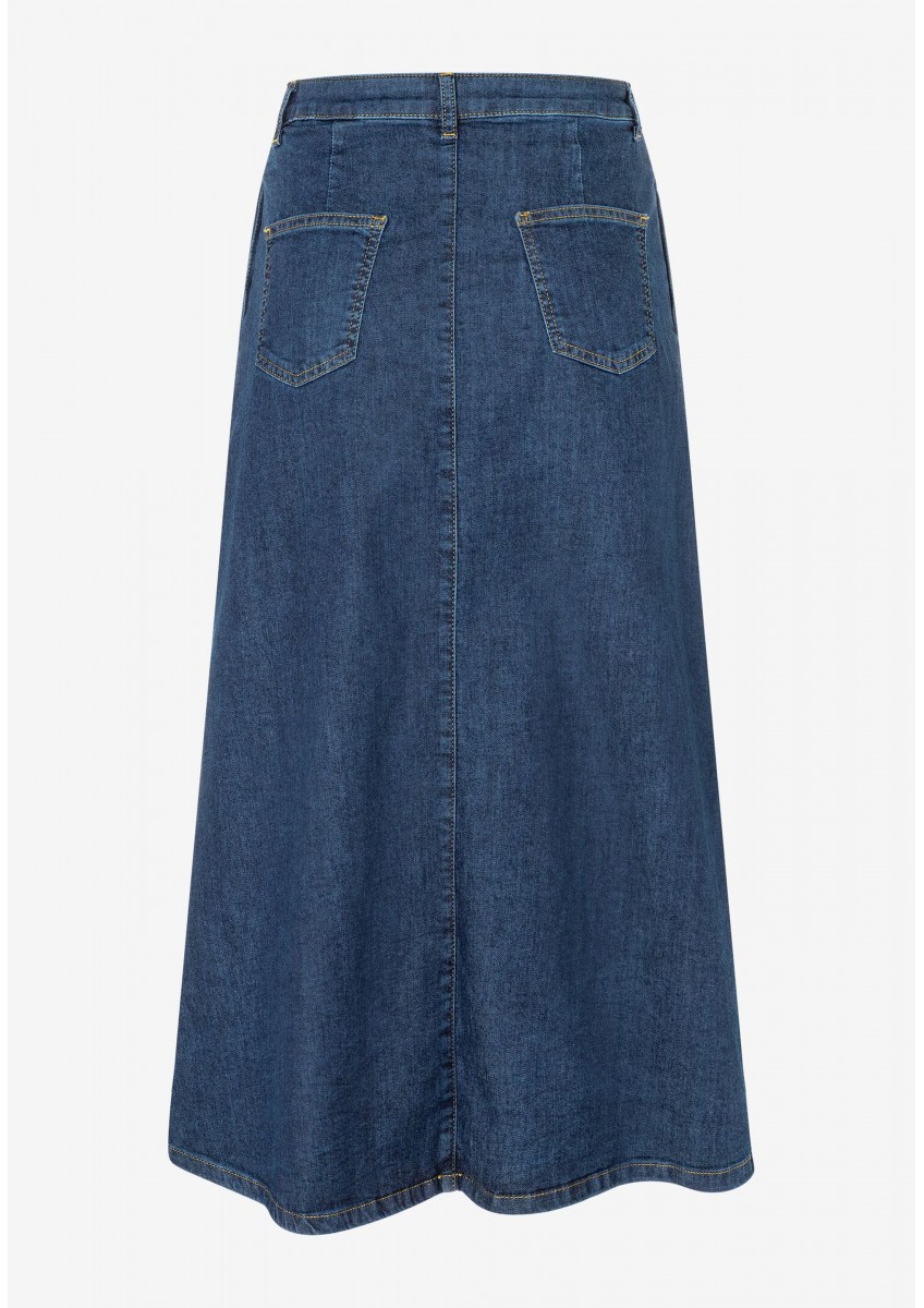Женская синяя джинсовая юбка MORE & MORE